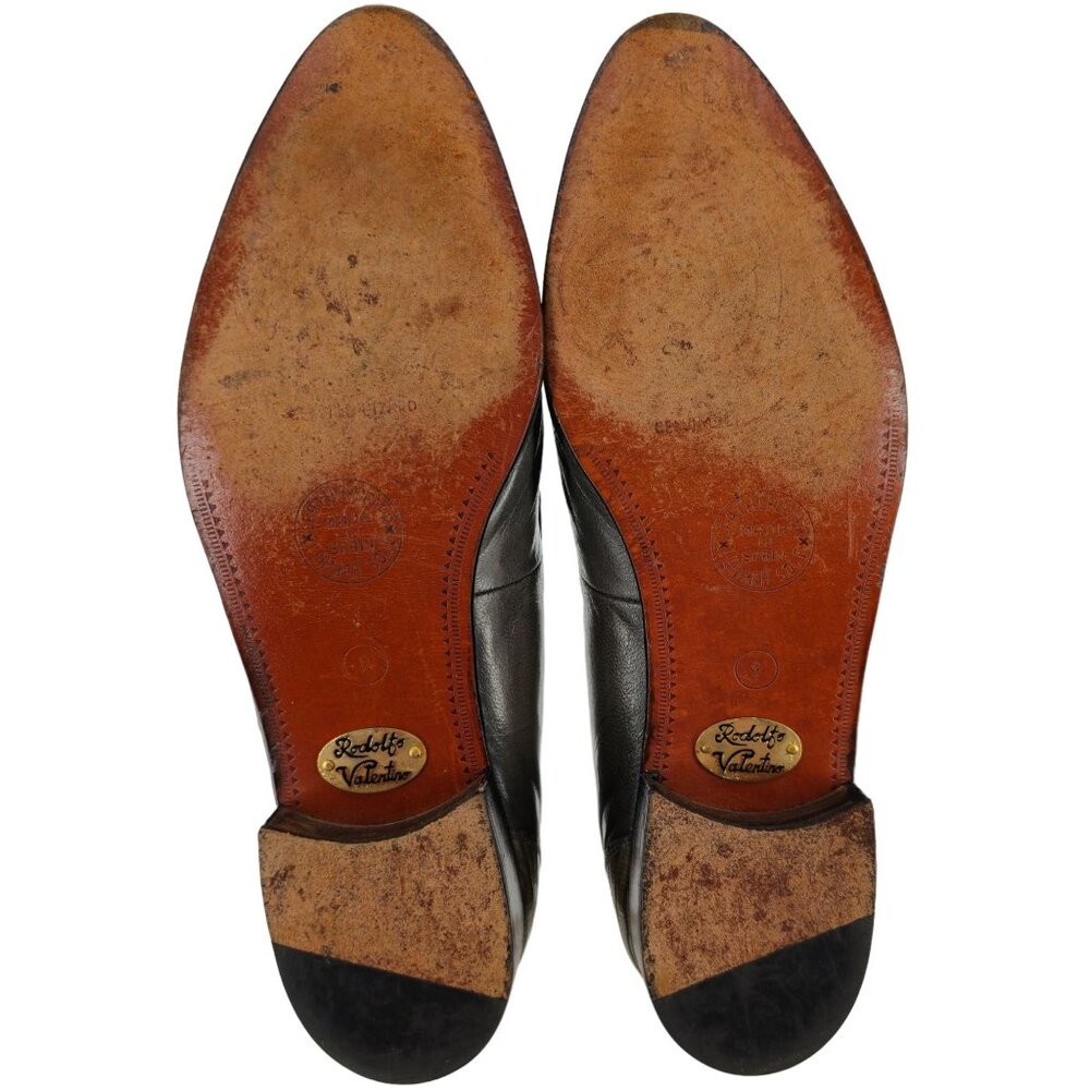 Vintage Exotic Rodolfo Valentino Gray Teju Lizard Men Size 9 Dress Shoes Loafers - Picture 5 of 13
